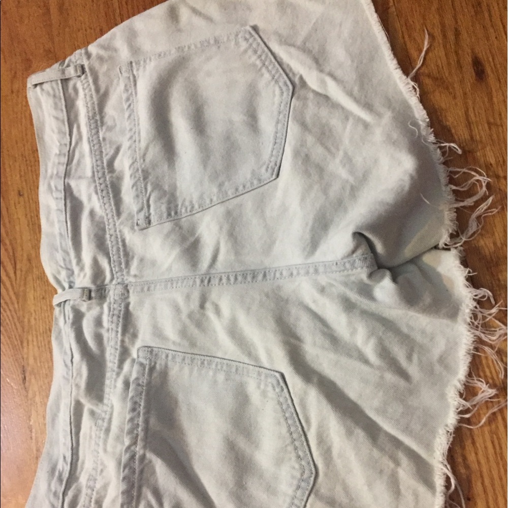 light blue shorts